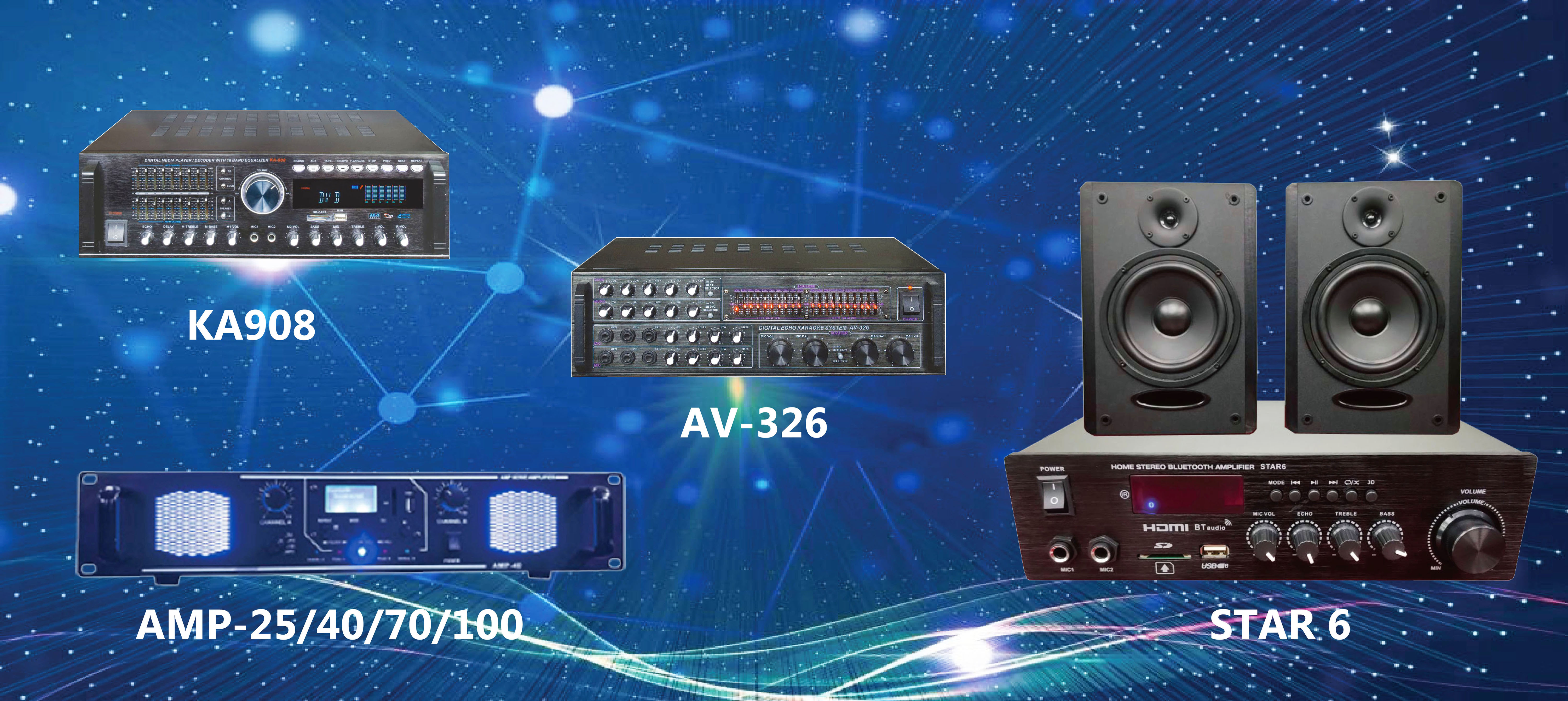 KA908   AV326   AMP-25/40/70/100  STAR6